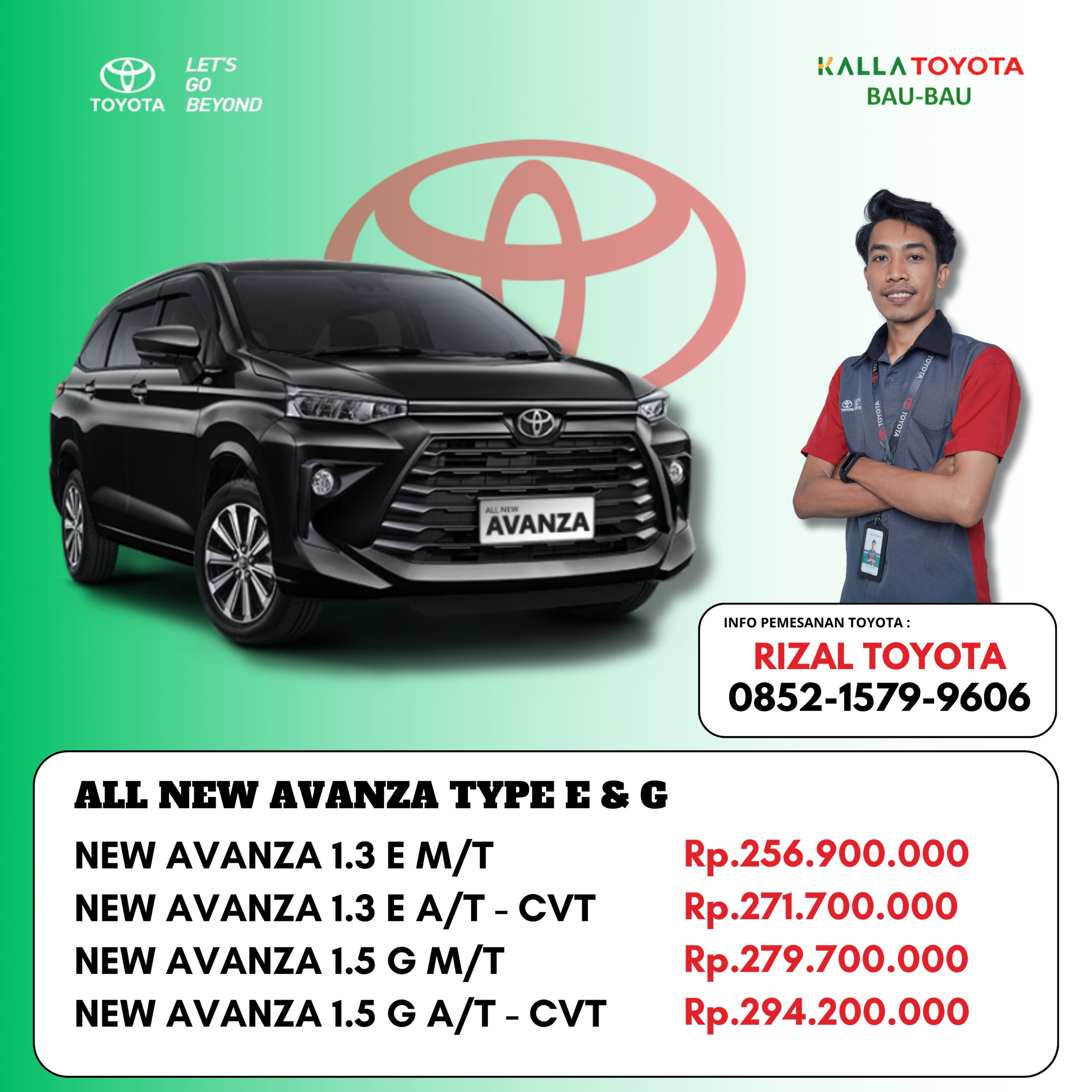 ALL NEW AVANZA TYPE E & G